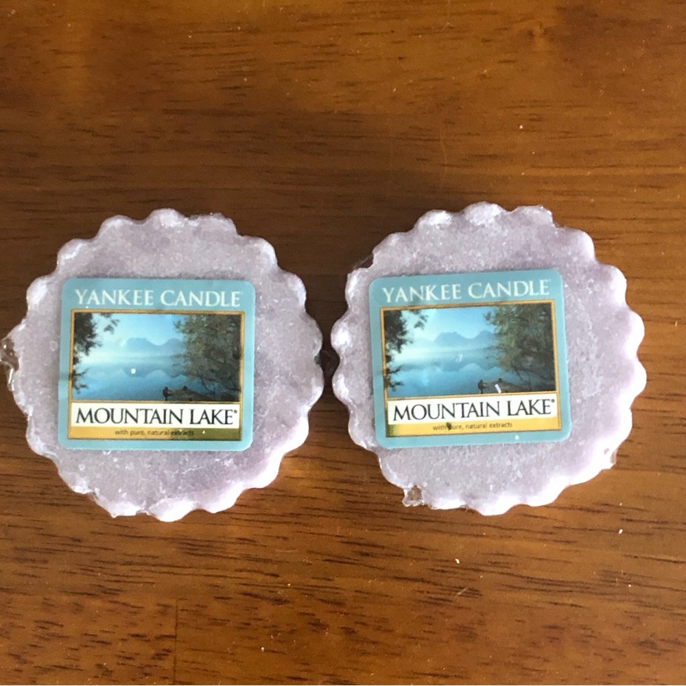 Yankee Candle Tarts Wax 2 Mountain Lake 0.8 oz NEW Sealed In Plastic
